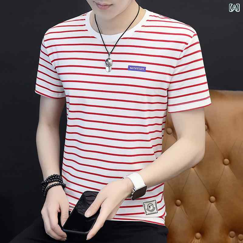 ・カテゴリ: Tシャツ・スタイル: 運動・主な素材: 綿95%・柄: 条紋・フィット: ワイド・対象: 青少年・ネックライン: クルーネック・袖丈: 短袖・袖型: ストレート・デザイン: プリント・カラー展開: 赤、ホワイト、青、月蘭、カーキ、紫・サイズ展開: M、L、XL、2XL、3XL、4XL、5XL・重さ: 180-250g・素材機能: 通気性、防シワ、耐摩耗、高伸縮、吸湿速乾