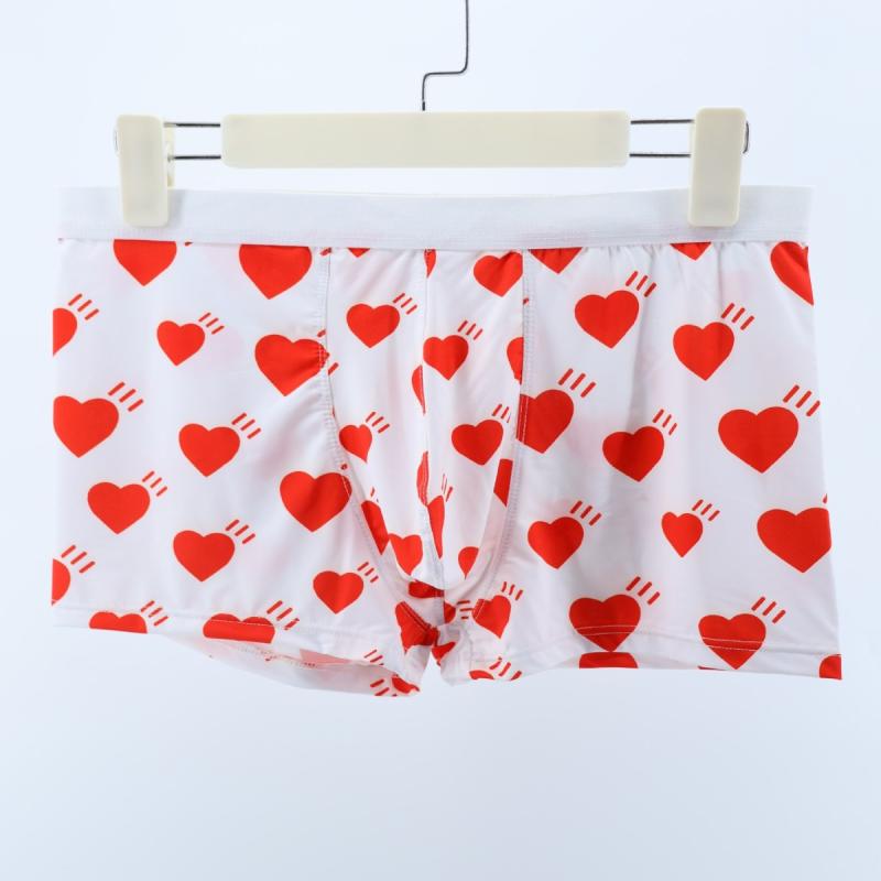 Men'S Underwear - メンズ ボクサーパンツ 平角 ショーツ 成人 男性用 快適 透気 親肌 ナイロン ニット生地 中腰 純色 黒 白 四季 オールシーズン 軽量 伸縮性 通勤 普段使い 部屋着