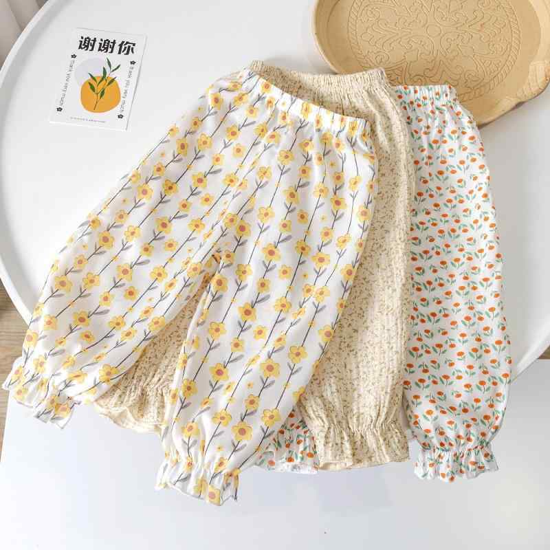 ロングパンツ キッズ 女の子 男の子 夏用 綿 コットン 涼しい 防蚊 虫よけ 通気性…
