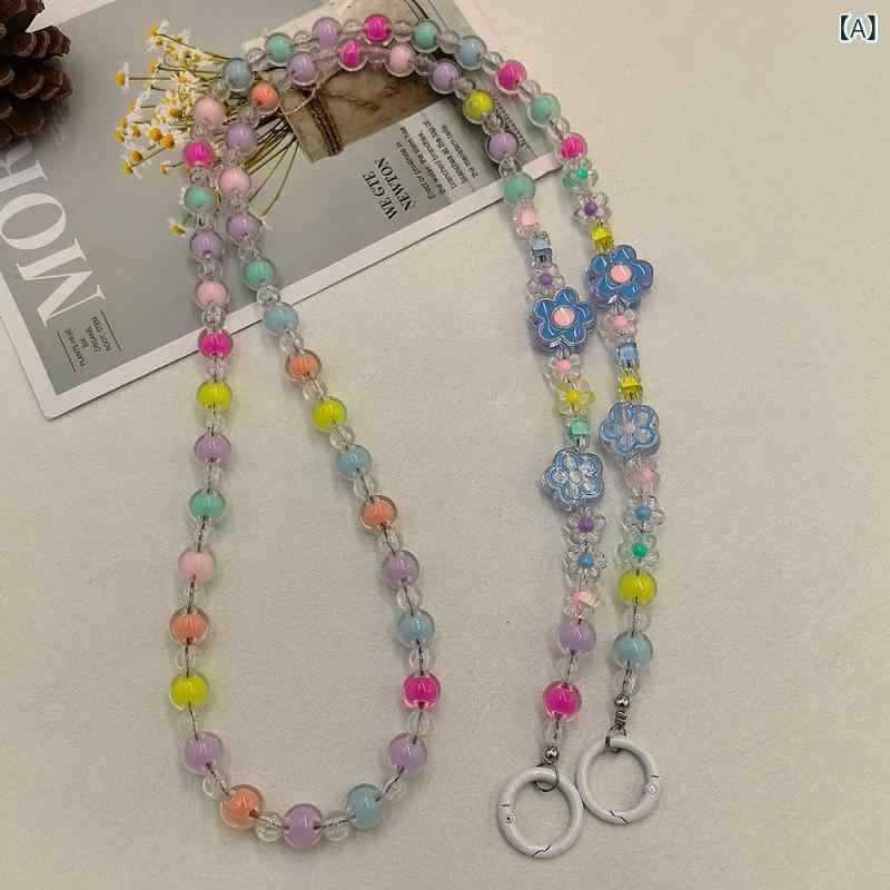 ・スタイル: 女式・紐素材: ナイロン・留め具素材: 金属・カラー展開: 彩色、粉色、青色、紫色、黄色、緑色・種類: スマホストラップ