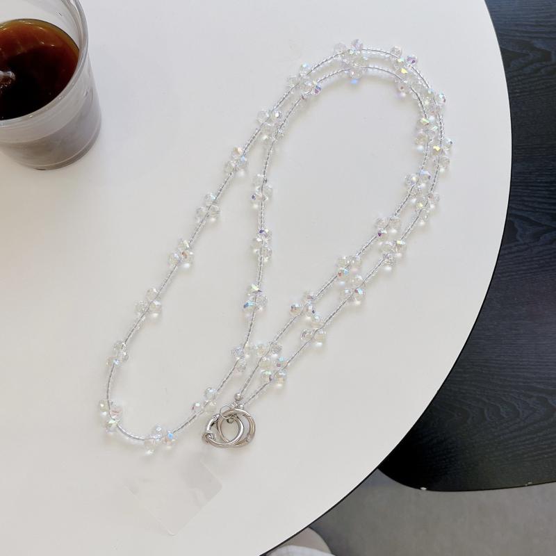 スマホ ストラップ スマホショルダー ミルキークォーツ ストラップホルダー ショルダーストラップ スマホアクセサリー 携帯ストラップ 斜め掛け 携帯ストラップ