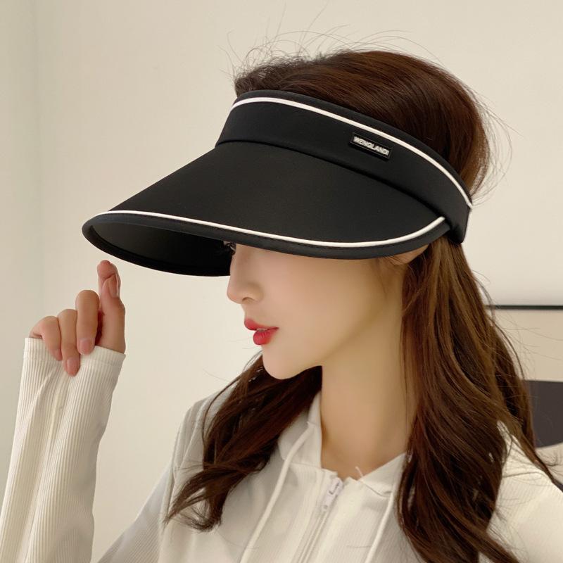 Panama Hats - 帽子 日よけ帽子 紫外線対策 UVカット 折りたたみ可 遮光帽 通気性 速乾性 軽量 夏用 レディス メンズ 黒色 ディース
