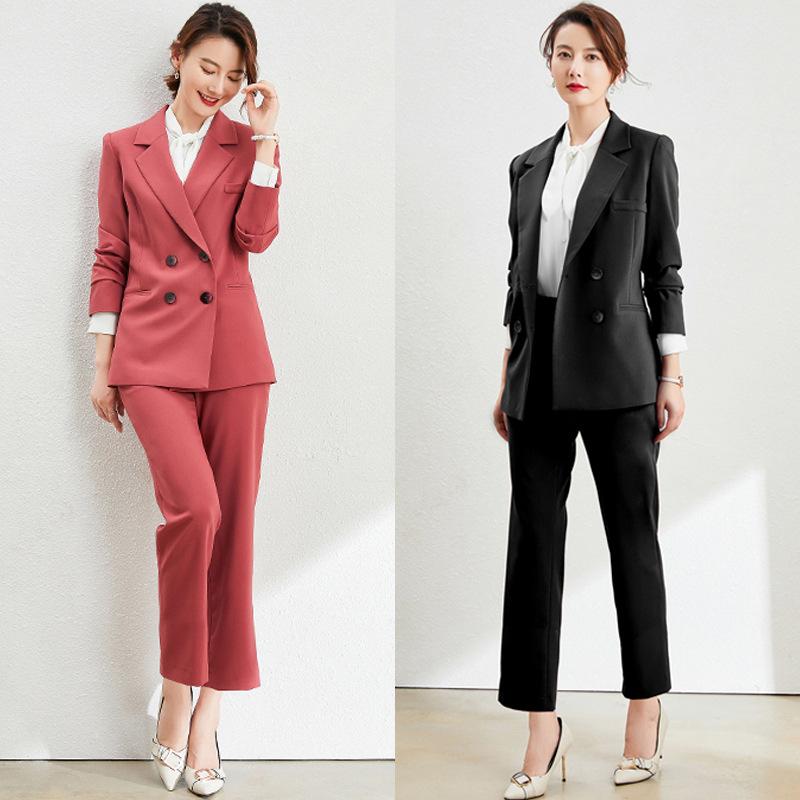Professional clothing suit women commuter interview small fragrance style suit work clothes fashionable suit tooling