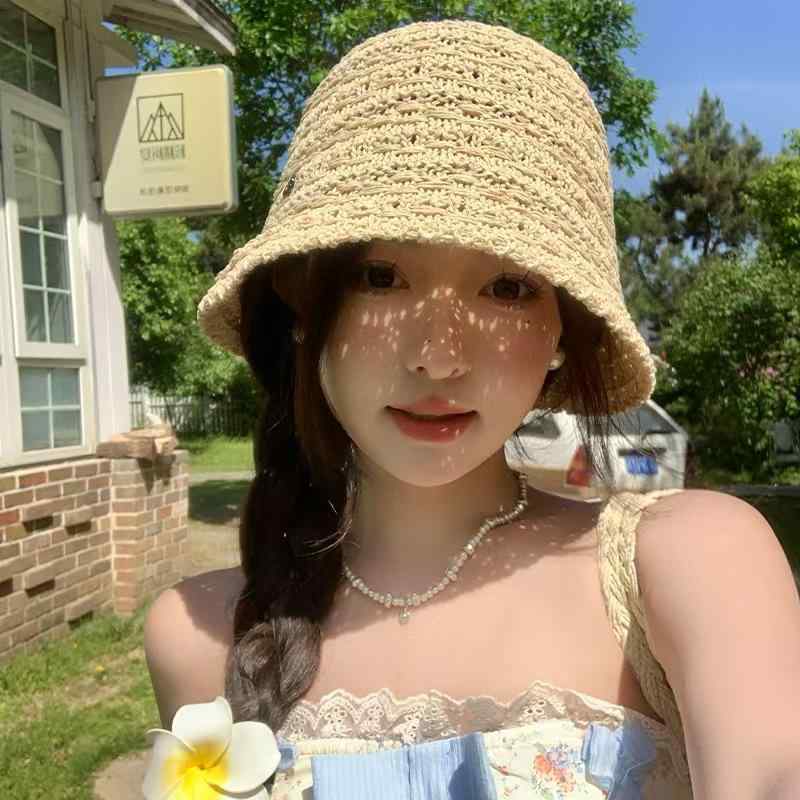 樂天商城 - 麦わら帽子 レディース 春夏 ハット つば広 防晒 透气 軽量 折りたたみ可能