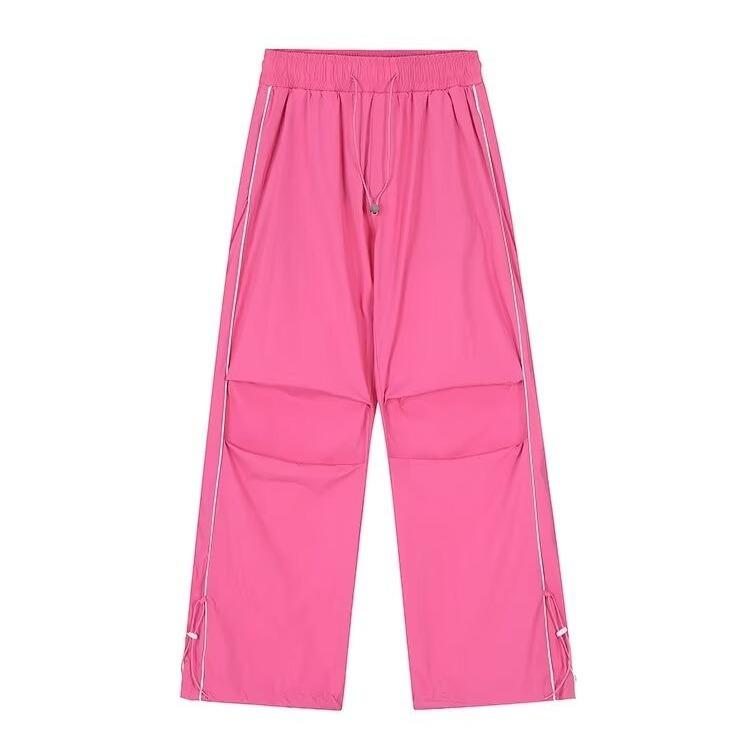 機能性 ストリート風 パンツ メンズ レディース カジュアル スラックス 撥水 高街 紐付き テーパードパンツ 春夏秋用 運動用 普段使い 軽量 黒 ブラック M L XL 2XL 3XL