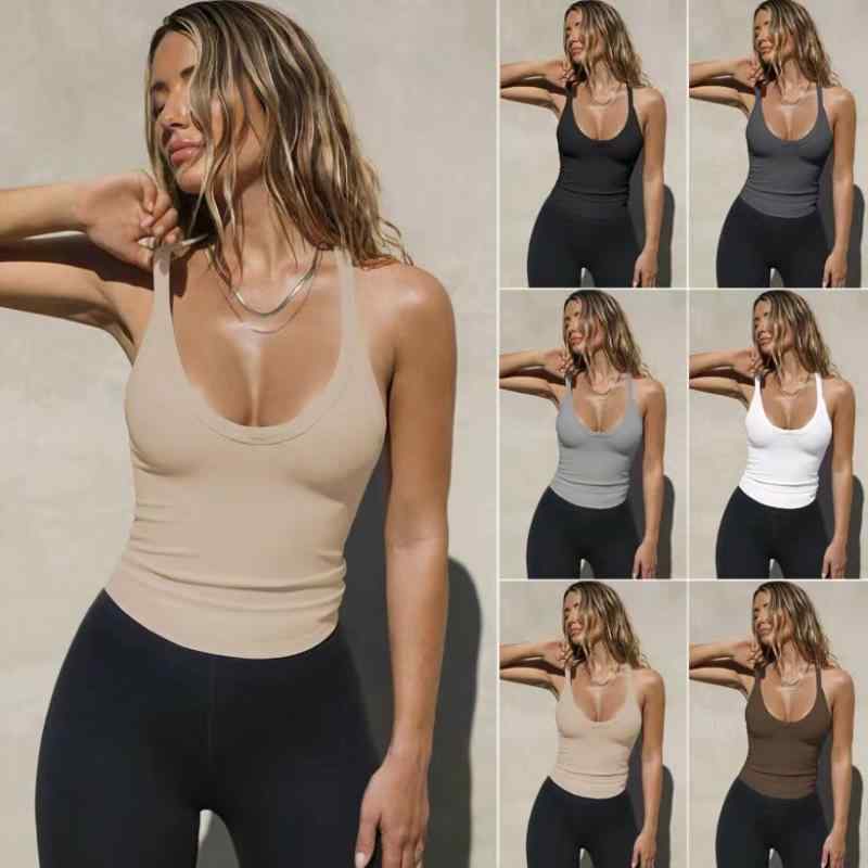 ニット タンクトップ レディース 春夏 トップス 杏色 花柄 黒 コーヒー 深灰 白 高弾力 street fashion-forward knit tank top women's spring summer tops apricot floral b