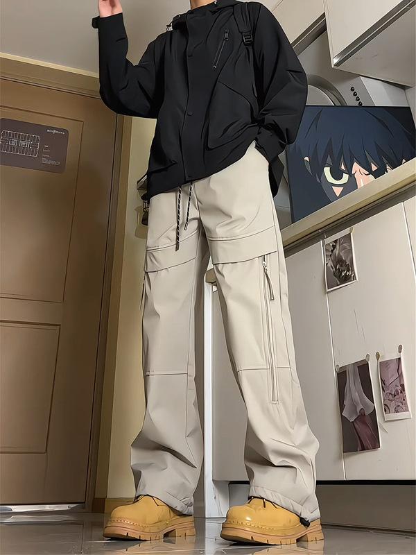 パンツ メンズ カジュアルパンツ アウトドアパンツ 登山パンツ 撥水パンツ 防風パンツ 工装パンツ 男性用 登山用 アウトドア用 普段使い 黒 カーキ