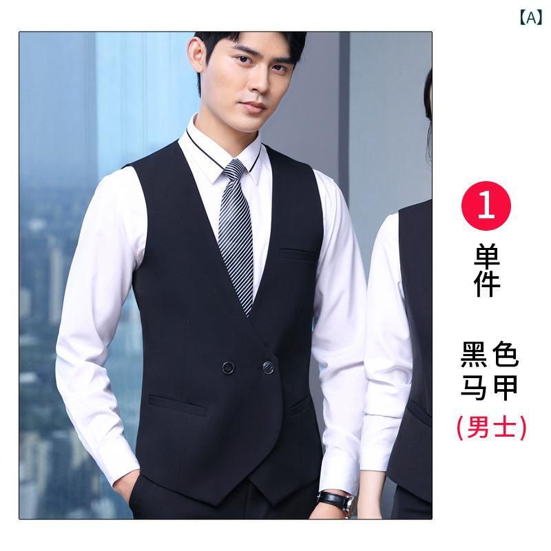 スーツ ベスト レディース 通勤 オフィス カジュアル フォーマル ビジネス 事務服 制服 上着 仕事用 会社用 職場用 普段使い 清楚 上品 きれいめ 40代 50代 60代 女性用 上質 高級感 春夏 秋用 ポリエステル100% fork-br-10872838 フォークBR サンプル画像2