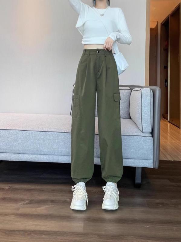 カジュアルパンツ カーゴパンツ レディース ワークパンツ レディースファッション ズボン ボトムス ストレートパンツ ゆったり 伸縮性 カジュアル 普段使い 街着 街歩き 春夏 9分丈パンツ 100%綿 ブラック S M L XL 2XL 3XL 4XL