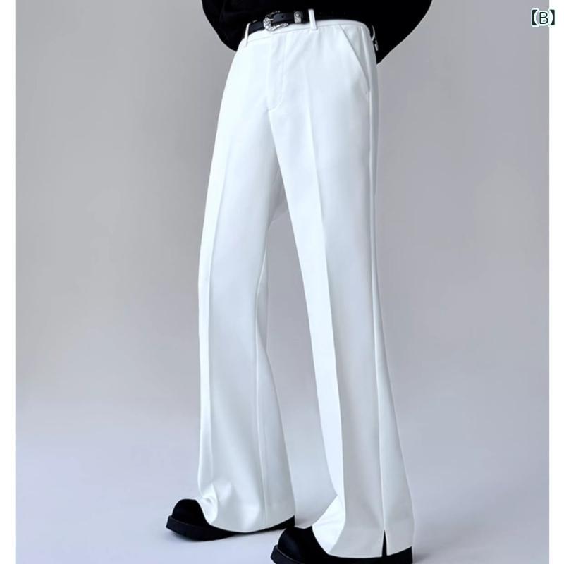 パンツ カジュアルパンツ メンズ 春秋 スラックス ビジネス テーパードパンツ ストレートパンツ 男性用 紳士服 フォーマル 普段使い 仕事用 普段使い 黒 白 灰色 fork-br-10875919 フォークBR サンプル画像3