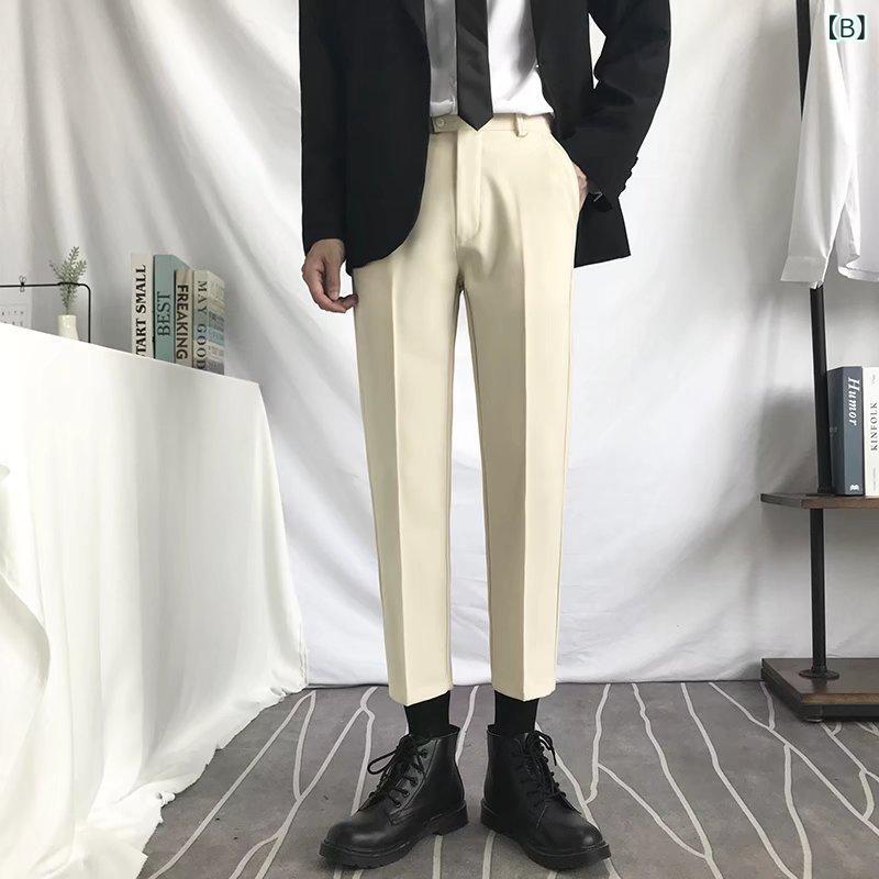 メンズ カジュアルパンツ ビジネスパンツ 春秋 ビジネス カジュアル 紳士服 男性用 ズボン 快適 普段使い 上質 上品 ゆったり ストレートパンツ 伸縮性 通年 紳士用 快適素材 仕事用 紳士用 快適素材 fork-br-10879322 フォークBR サンプル画像3