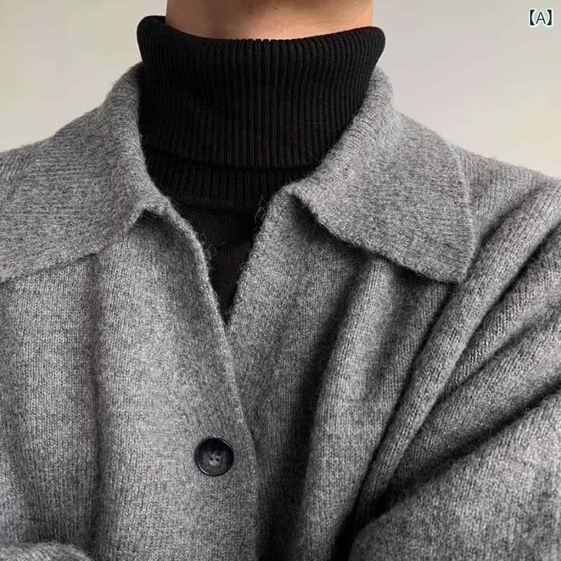 "トップス メンズ カーディガン 長袖 ニット 無地 シンプル カジュアル 秋服 秋物 おしゃれ かっこいい 男性用 紳士服 ファッション 紳士用 普段着 部屋着 レイヤード 薄手 軽量 柔らかい 快適 通気性 伸縮性 シンプル ベーシック 秋用 秋用
