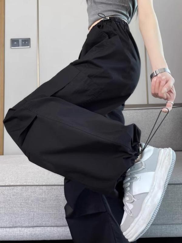 Rakuten - カーゴパンツ レディース 薄手 高身長 速乾 ハイウエスト テーパード 運動パンツ 大きいサイズ ストレート カジュアルパンツ