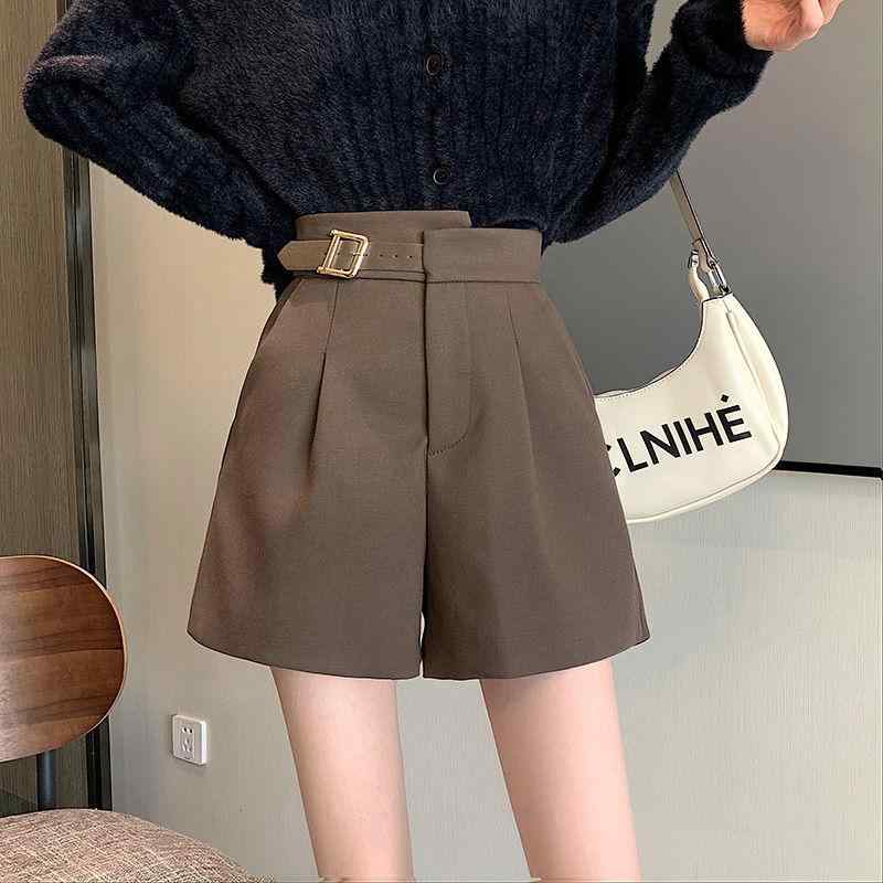 秋服 ハイウエスト ワイドパンツ テーパードパンツ レディース センタープレス きれいめ 通勤 オフィス カジュアル ゆったり 快適 動きやすい 普段使い 柔らかい ポリエステル 混 咖啡色 紫色 黒 M L XL