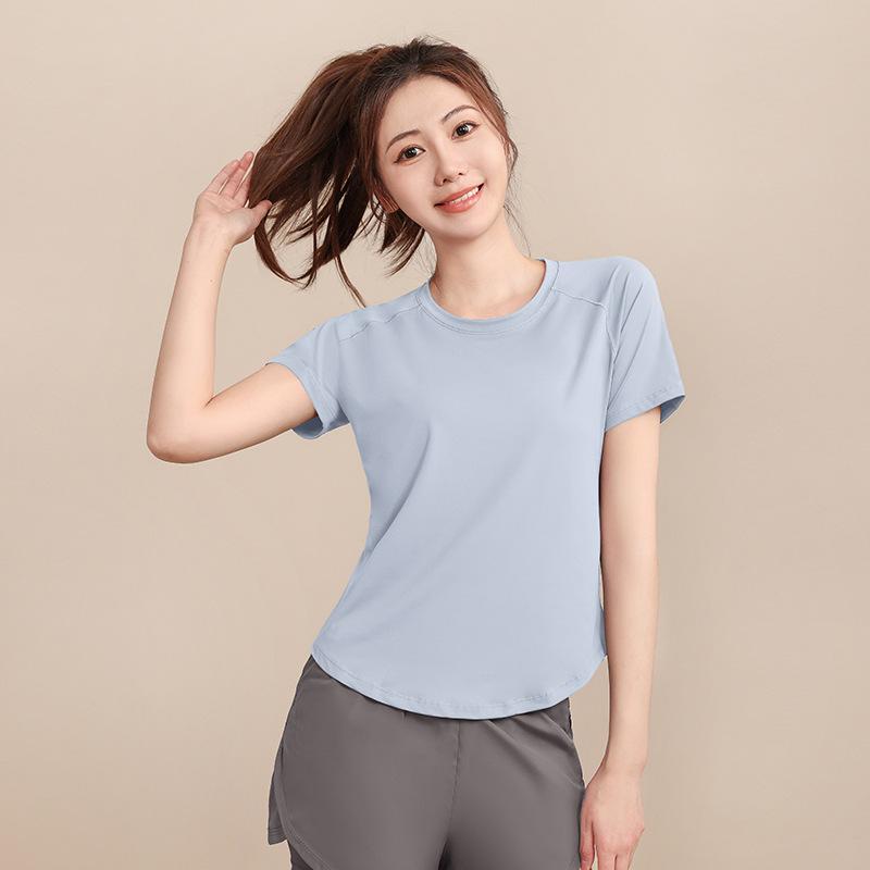 樂天商城 - スポーツウェア レディース ランニングウェア トレーニングウェア 運動服 速乾Tシャツ ヨガウェア 高級感 短袖