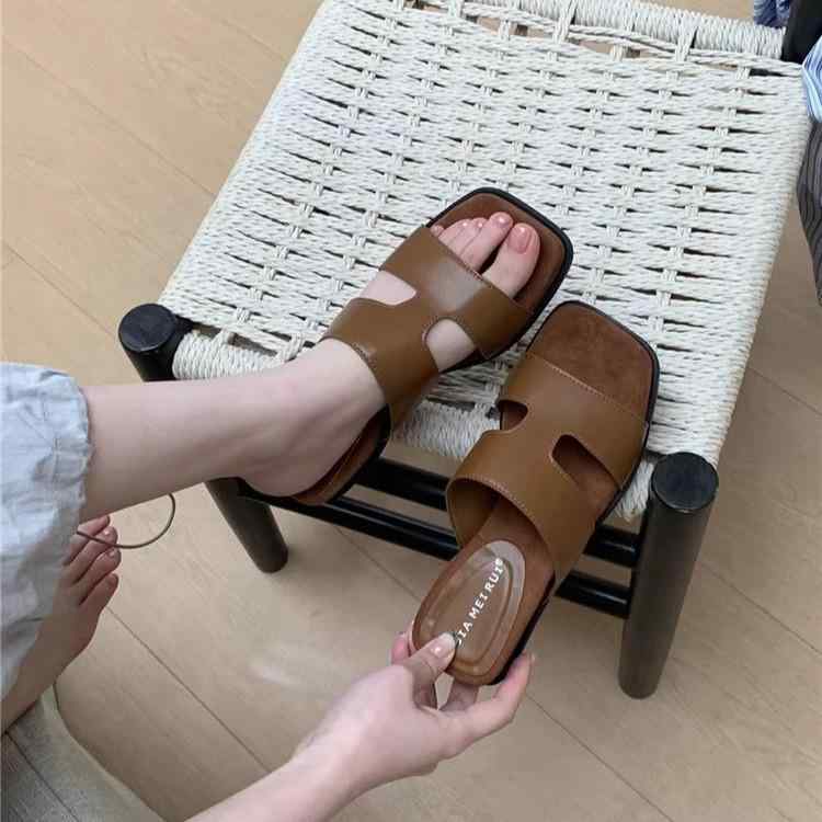 サンダル レディース 高級感方頭 ミュールサンダル ビーチサンダル 夏 sandals lady's flat shoes sandals sandals sandals summer sandals