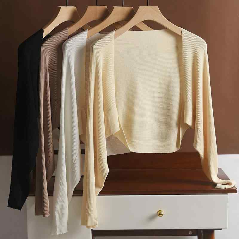 Rash Guards - ニット カーディガン レディース 長袖 薄手 春夏 秋 カーディガン 防寒 日焼け対策 羽織りもの ベージュ 白 黒 通勤 きれいめ オフィス カジュアル 通勤 オフィス カジュアル