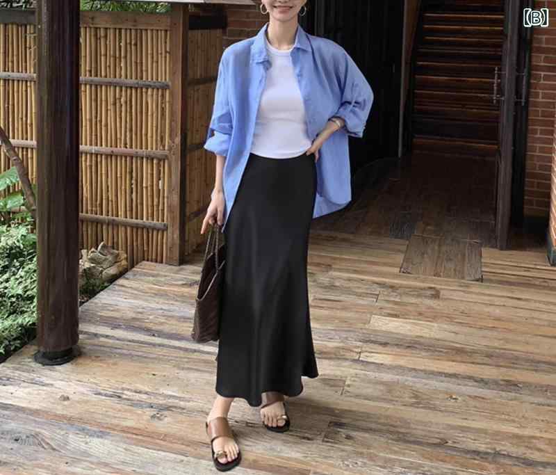 フォークBRのトップス 白色 麻混 シャツ レディース 長袖 ゆったり カジュアル 涼しい 夏 薄手｜アングル3