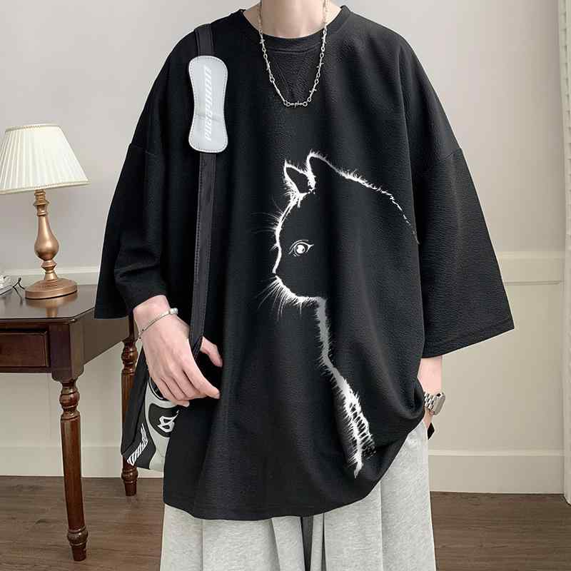 乐天商城 - Tシャツ メンズ 速乾 半袖 ロゴプリント ゆったり 接触冷感 快適 夏用 軽量 トップス 男性 camisetas 男性用 カジュアル おしゃれ ファッション 紳士服 黒 白 M L XL LL XL LL 3L 4L 5L 大きいサイズ 黒 白 黒