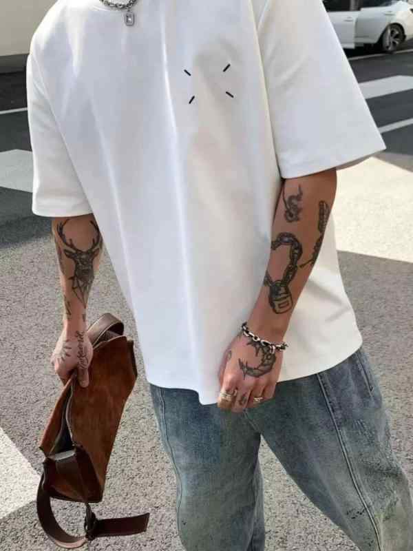 Tシャツ メンズ 半袖 カジュアル 夏服 宽松型 トップス 港风 T0121 青少年 流行 圆领 薄款 CGRFCM 牛奶丝 日常 黒色 白色 M L XL 2XL 3XL 4XL 5XL