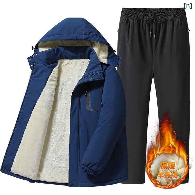 父の日 運動服 セットアップ メンズ 秋冬 加厚 防寒 スポーツウェア 上下セットア...