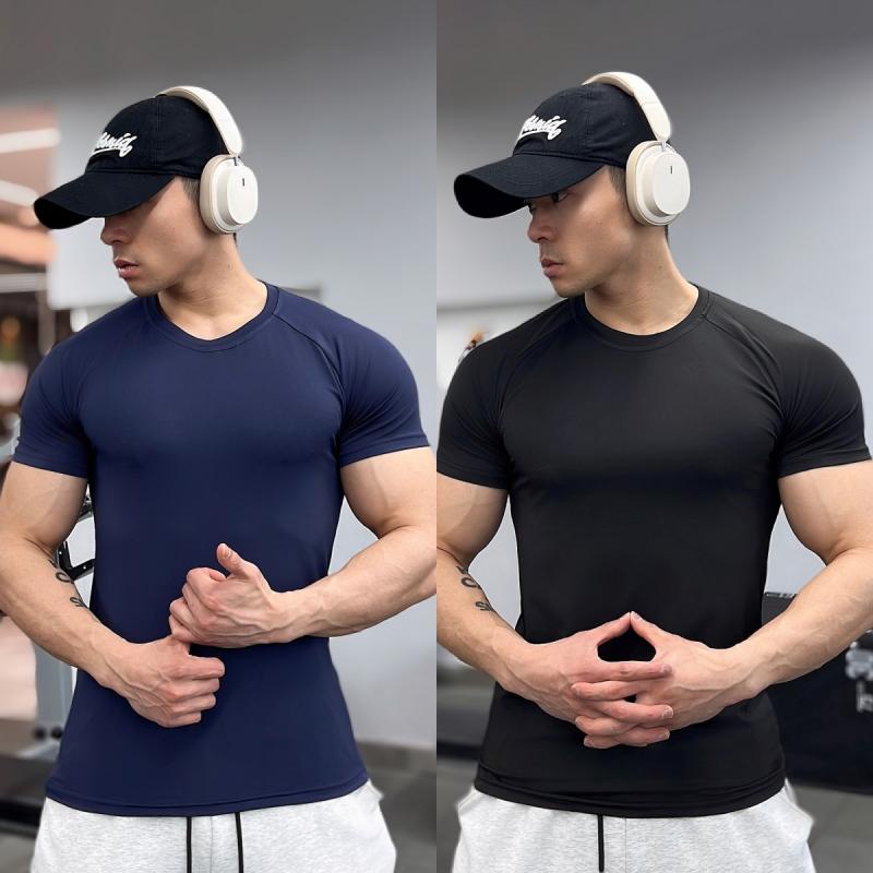 Tシャツ メンズ 半袖 速乾 吸汗 トレーニング スポーツウェア 男性用 トップス 黒 白 紺 グレー系 普段使い アウトドア 軽量 接触冷感 軽量 伸縮性 M L XL 2XL 3XL