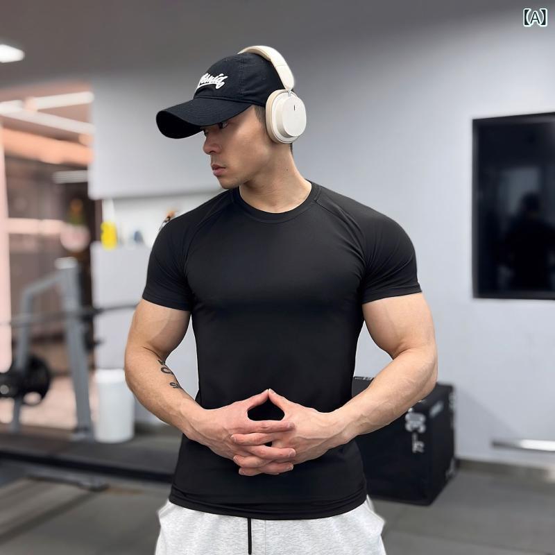 Tシャツ メンズ 半袖 速乾 吸汗 トレーニング スポーツウェア 男性用 トップス 黒 白 紺 グレー系 普段使い アウトドア 軽量 接触冷感 軽量 伸縮性 M L XL 2XL 3XL 2