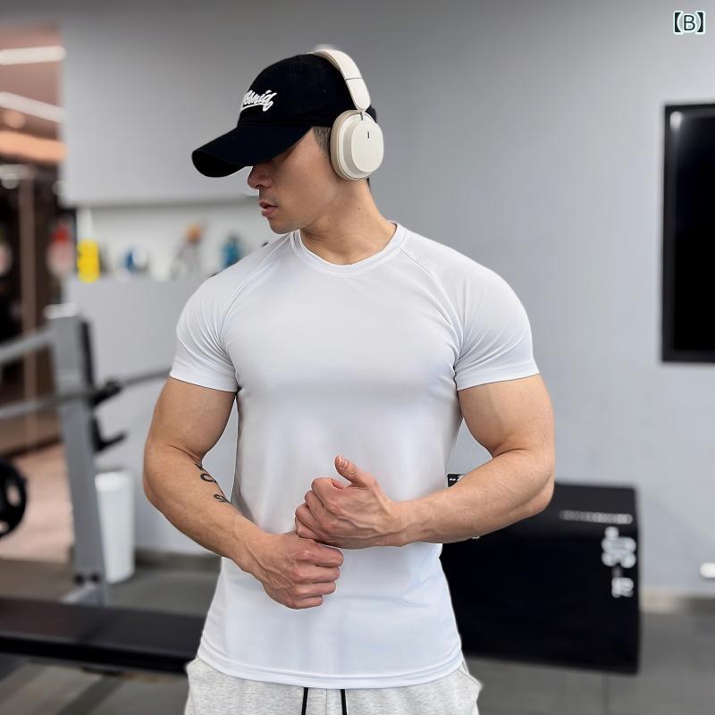 Tシャツ メンズ 半袖 速乾 吸汗 トレーニング スポーツウェア 男性用 トップス 黒 白 紺 グレー系 普段使い アウトドア 軽量 接触冷感 軽量 伸縮性 M L XL 2XL 3XL 3