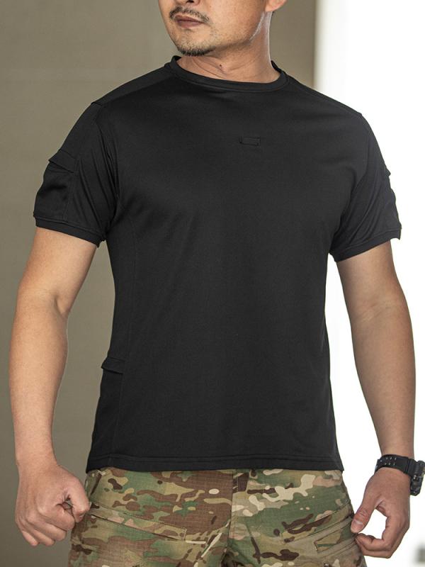 Rakuten - Tシャツ メンズ 速乾Tシャツ 吸汗速乾Tシャツ 半袖Tシャツ 圆领Tシャツ アウトドア 運動 トレーニング 登山 ハイキング ランニング サイクリング 釣り サマー スポーツ カジュアル 男性 男性用 Tシャツ 黒 グレー 緑 青 茶