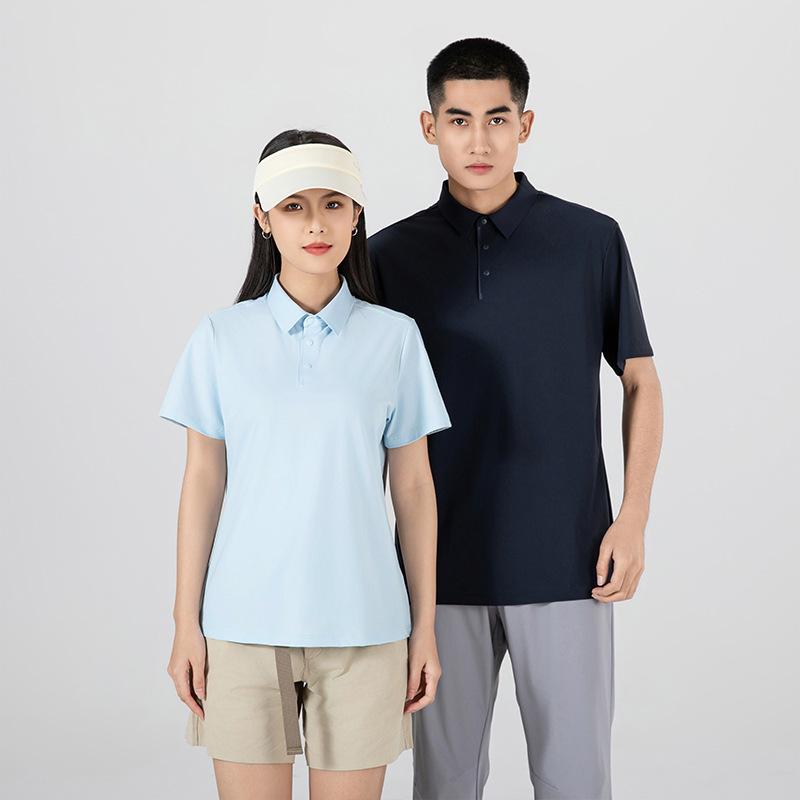 Rakuten - ポロシャツ メンズ Tシャツ 半袖 速乾 通気性 カジュアル 工業用 企業ユニフォーム ロゴ入れロゴ 深藍色 红色 黒色 珍珠白 松灰绿 雪岩灰 青柠绿 月兰 杏奶咖
