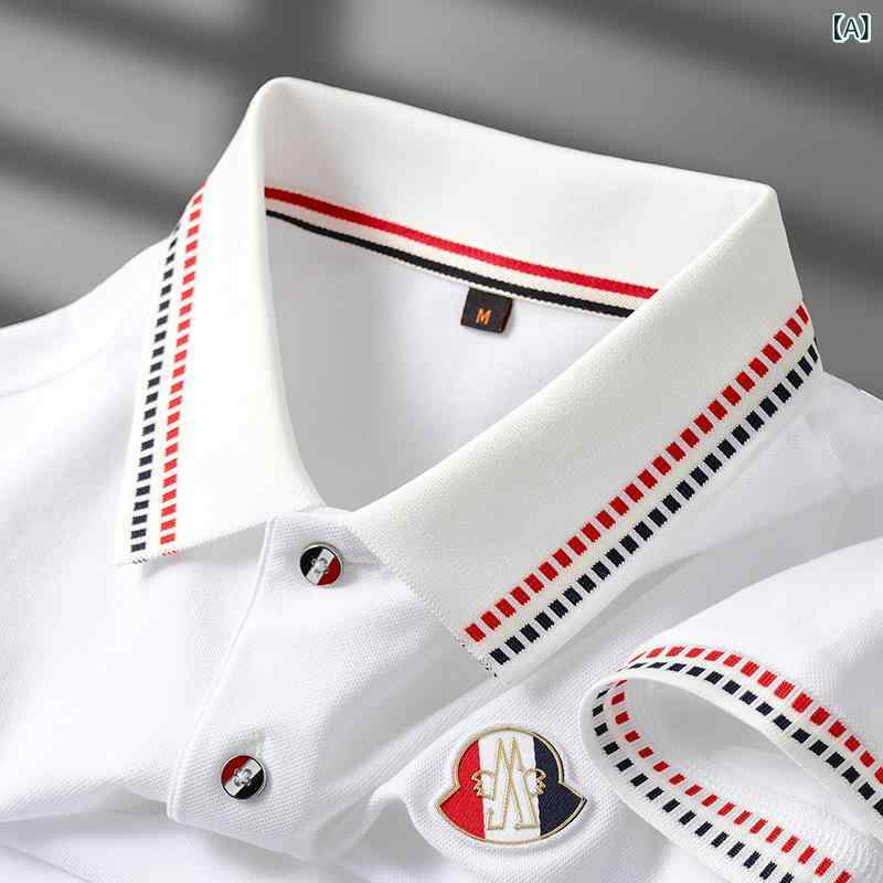 乐天商城 - 【重 ポンド 綿】 衝突 色 ねじ 半袖 polo シャツ 男性 夏 ファッション 百 合 カジュアル 襟 ポール t シャツ