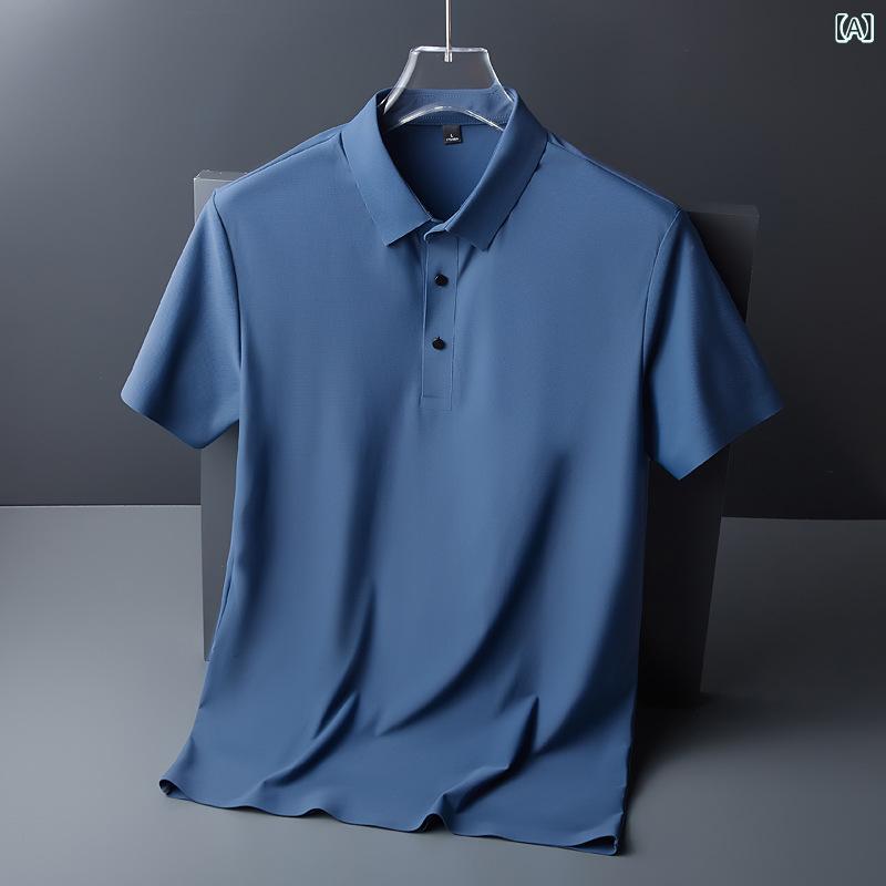日 韓 氷 糸 高 弾無 痕 爆金 polo シャツ 男女 士 ゴルフ 半半 袖 速 乾 錦 アンモニア Tt シャツ メーカー