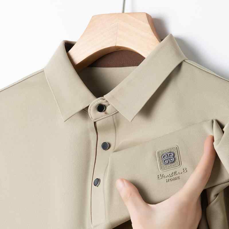 乐天商城 - Tシャツ メンズ 春 秋 長袖 プリントシャツ カジュアルシャツ ビジネスシャツ 男性用 camisetas トップス 紳士服 poloシャツ 襟付きシャツ 快適 高弾性 幾何柄 M L XL XXL 3XL 4XL