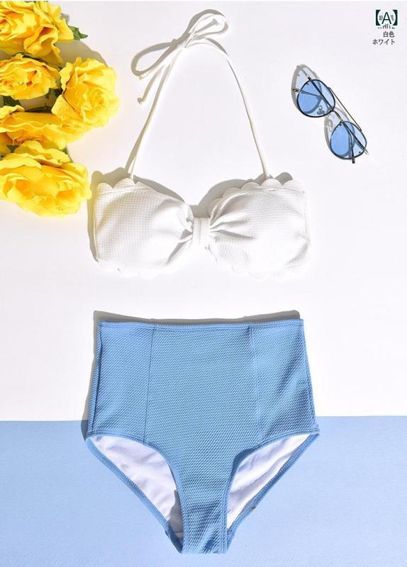 樂天商城 - 韓国 ins 閨 蜜 金 レ トロ 分 体高 腰 ビキニ 鋼 托 集 小 清新 bikini 温泉 水着