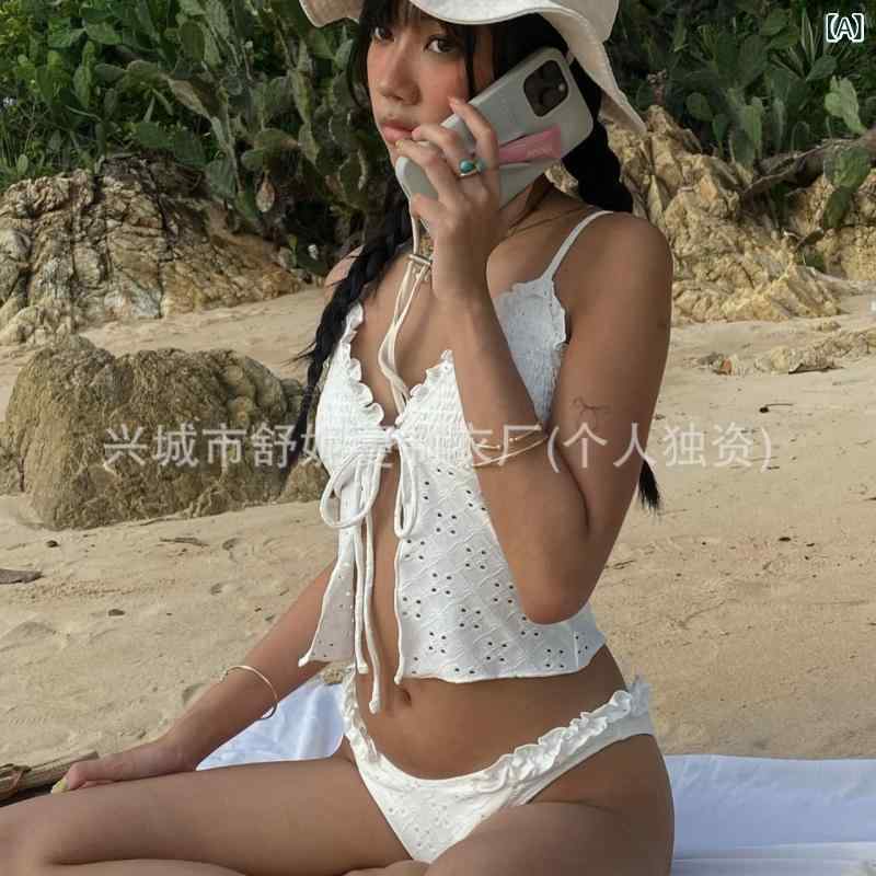 樂天商城 - 水着 インスタイルレディーススプリットビキニ 純粋な 欲望 スタイル 温泉 韓国 小 胸水 着 女性の 高級 水着