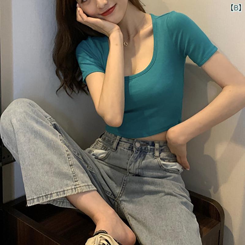 信 嶋の 底の シャツの 女性の 夏の 新型の 半袖の t シャツの 女装の 韓国 版は ...