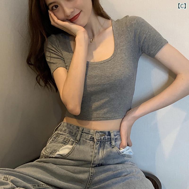 信 嶋の 底の シャツの 女性の 夏の 新型の 半袖の t シャツの 女装の 韓国 版は ...