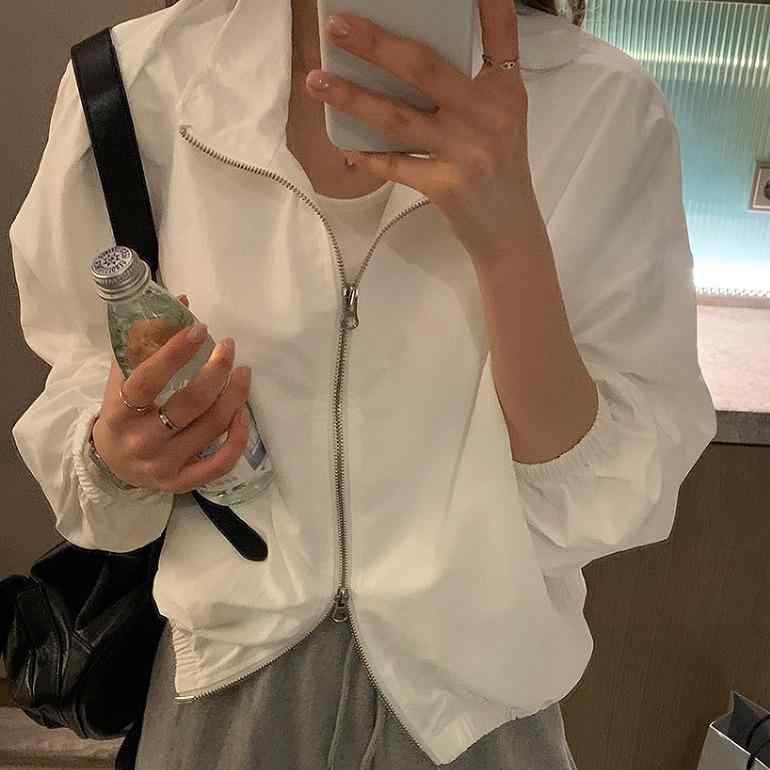 2024 新春 夏 韓 国立 襟 突撃 服 コート 女性 ゆるい 薄手 長袖 カジュアル 日焼け 止め 上着