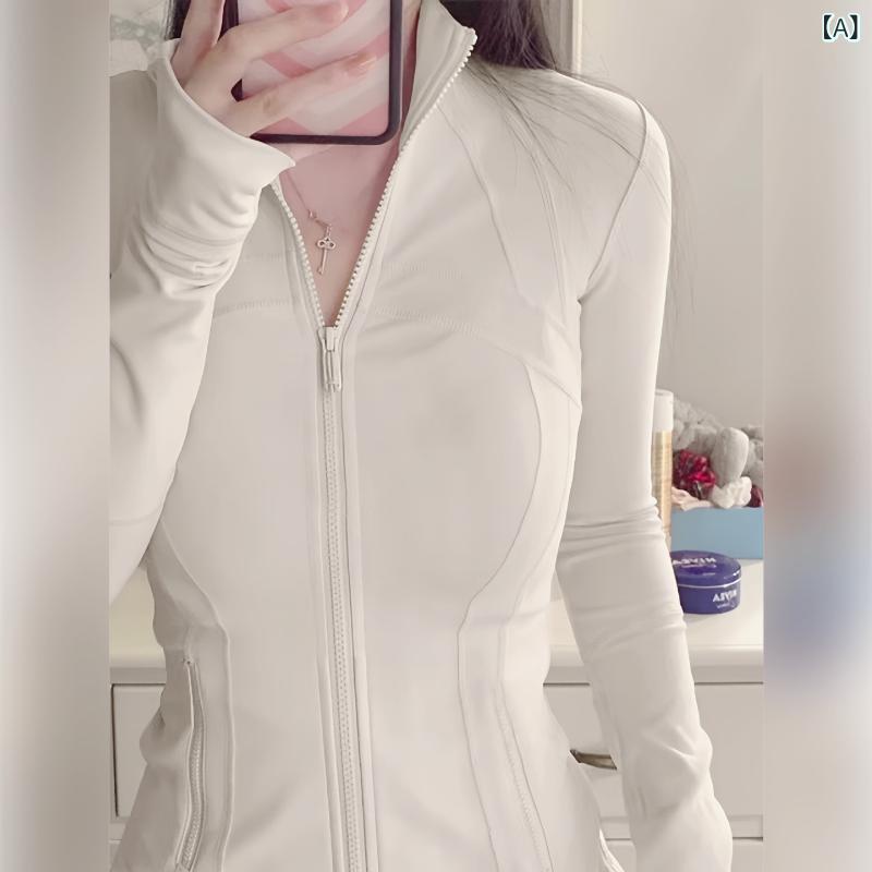 レディーススリムフィット 日焼け 止め 服、 女性 用 アイスシルクジャケット、 スタンド カラー 日焼け 止め 服、 スポーツトップス、 夏 用 2025 UPF 50 +