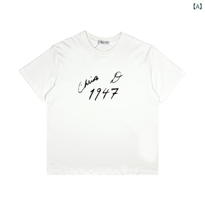 高 バージョン Nanyou 高 品質 CD ホーム 25 s 新しい ハンドサインレタープリントカジュアルラウンドネック 半袖 T シャツ 男性と 女性 用
