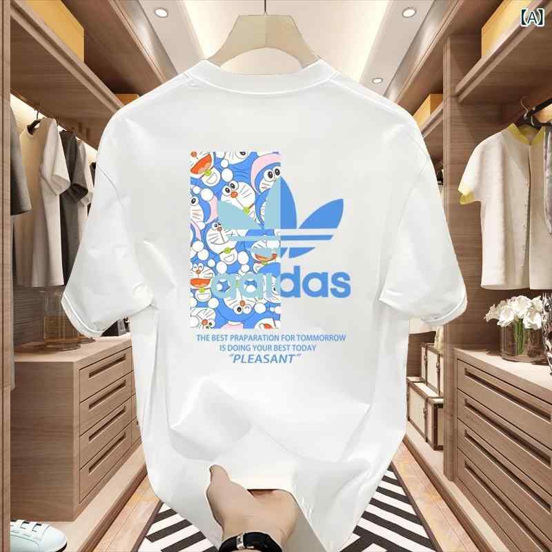 2025 夏の新 ヨーロッパトレンドブランドメンズ 半袖 Tシャツ プリント シンプルな レタープリントライト 高級 ハンサム Tシャツ