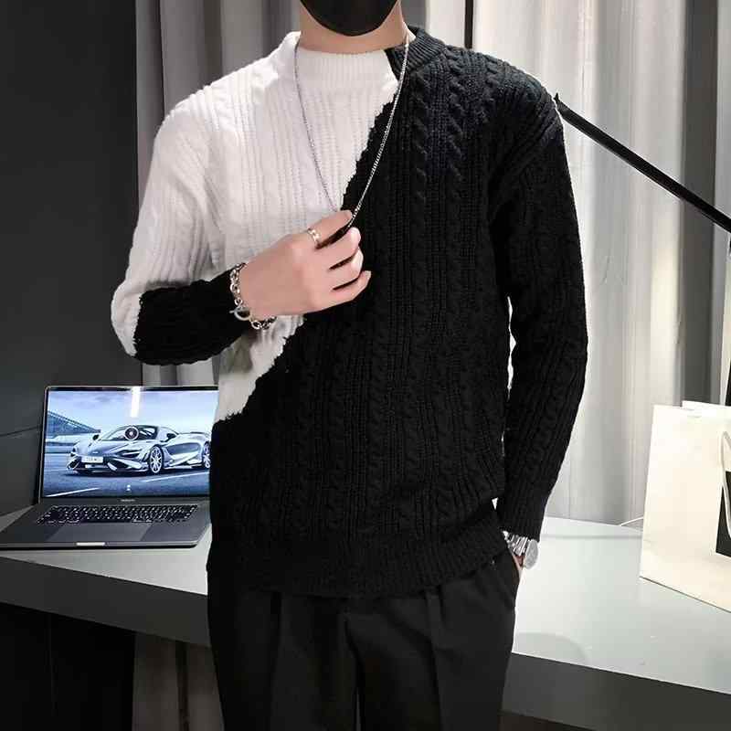 セーター メンズ 厚手 秋冬 おしゃれ カジュアル 男性 紳士服 暖かい 冬服 ニットウェア プルオーバー 丸首 長袖 高見え シンプル 無地 シンプル 温かい 柔らかい 上品 上質 着心地 快適 普段使い 通勤 通学 デイイ 部屋着 着回し おしゃれ