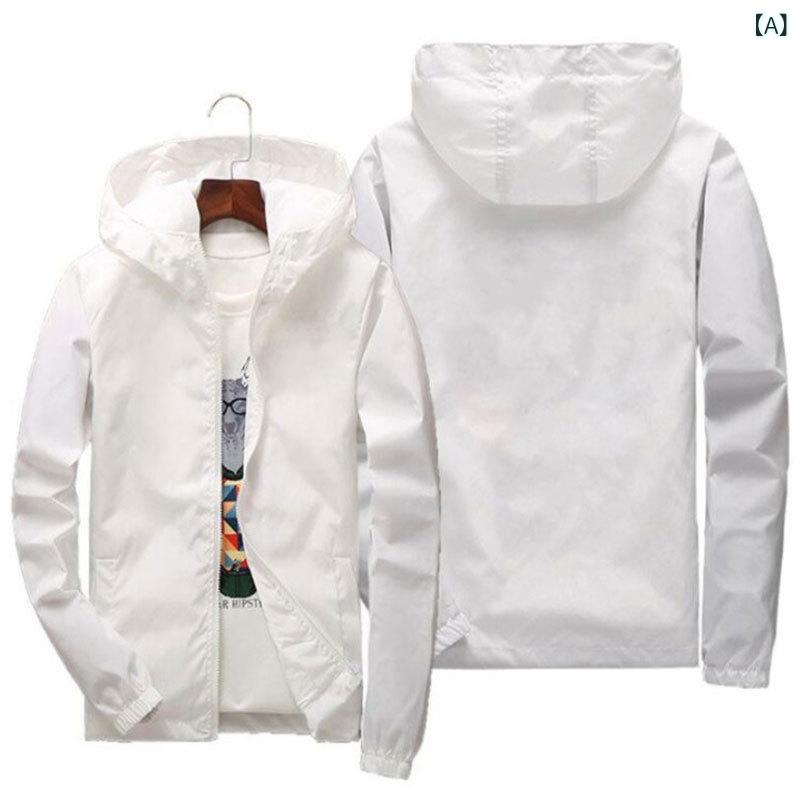 春秋 服の 新型 男性 フード 付き コート 韓国 版 ファッション メンズ 上着の 大きい サイズの 青年 カジュアル ジャケット