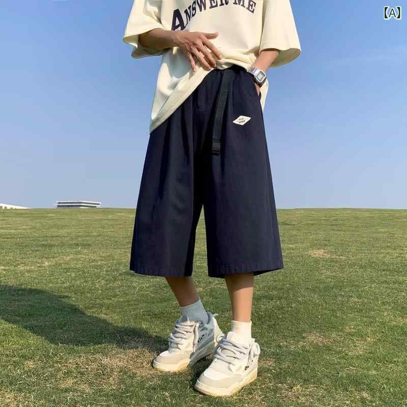 樂天商城 - 夏の 七 分 ズボンの 男性は ゆったり して います。