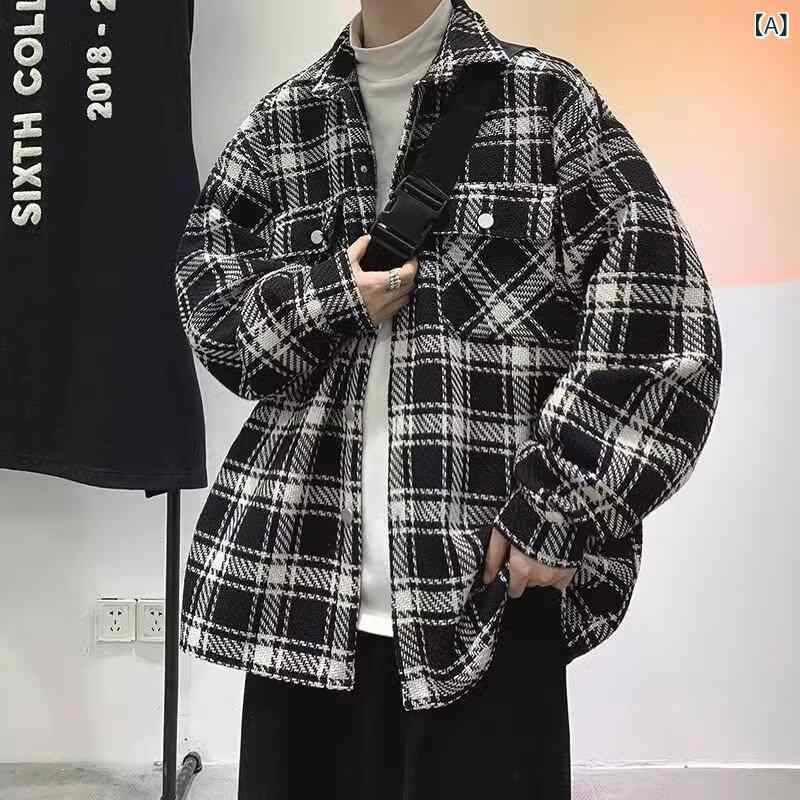 フォークBRのレトロ チェック柄 シャツ メンズ カジュアルシャツ 長袖シャツ トップス 男性用 薄手 春夏 おしゃれ かっこいい 紳士服 ファッション ストリート風 ストライプ柄シャツ アメカジ風 ストリート系 ストライプシャツ チェック柄シャツ 綿シャツ カジュア｜アングル2