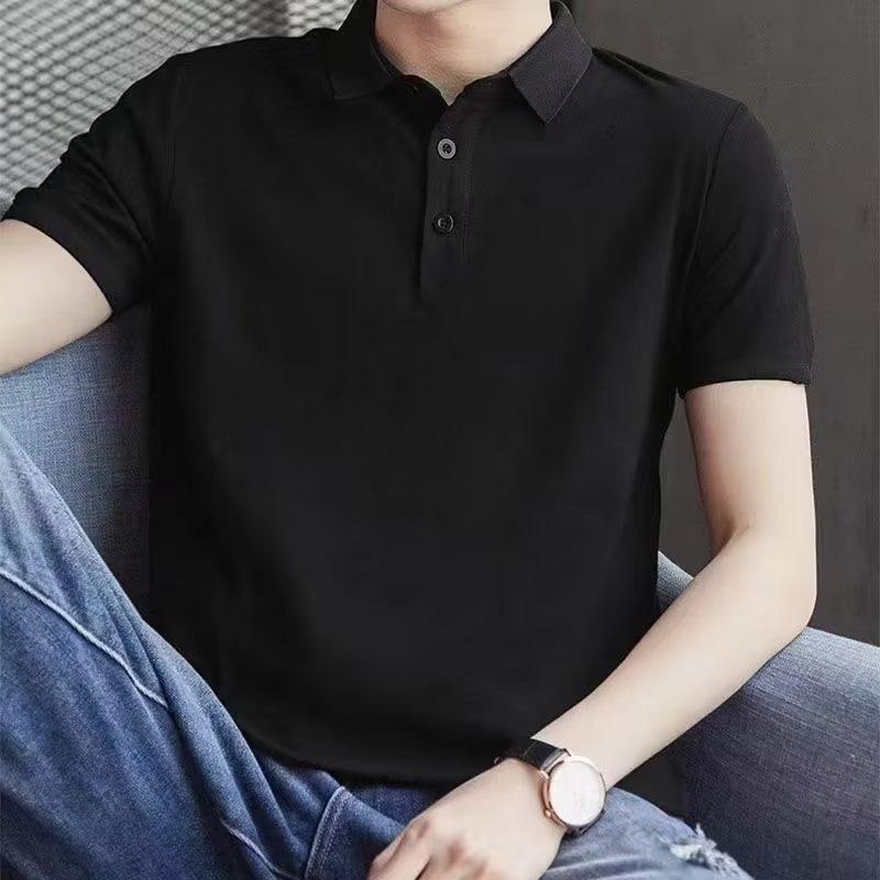 POLOシャツ メンズ 薄手 ビジネス カジュアル シンプル 無地 長袖 Tシャツ