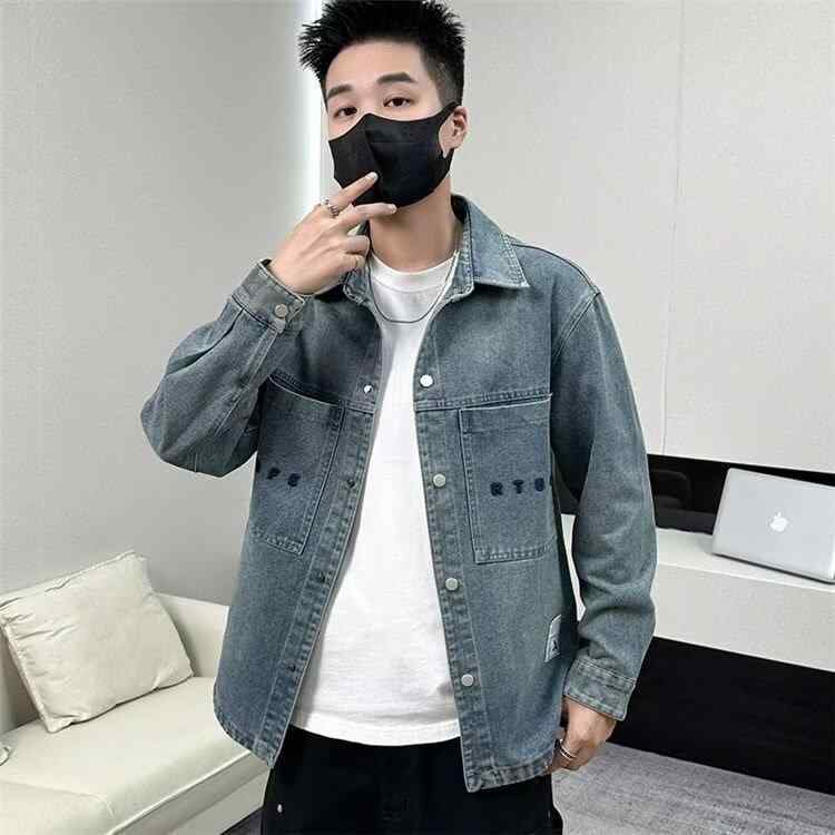 デニムジャケット メンズ 男性用 春秋 アウター カジュアル おしゃれ きれいめ かっこいい 紳士服 20代 30代 40代 50代 男性 普段使い アウトドア ブルー M L XL 2XL 3XL 4XL