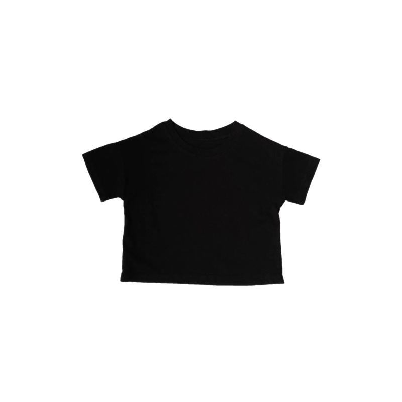 キッズ Tシャツ 半袖 綿100% 吸湿速乾 男の子 女の子 黒 白
