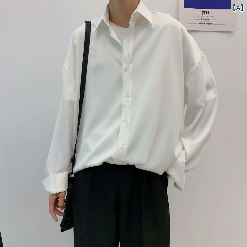 暗い 系の 紳士 服の 快適 感の シャツの 男性の デザイン 感の ごろつきの かっこいい 2021 朝の 秋の 上着の ペンダント 感の 韓国の..