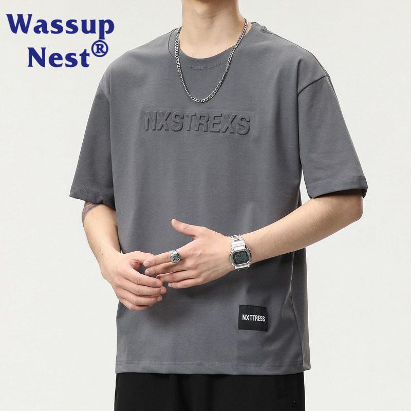 Tシャツ メンズ 夏服 半袖Tシャツ ロゴプリント ゆったり カジュアル 綿素材 通年着用可能 薄手 通気楽 普段使いやすい 通学用 普段使い 黒 白 黒 灰 緑 M L XL 2XL 3XL 4XL